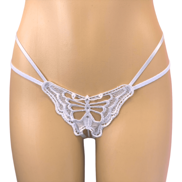 Colaless Mariposa y perlas