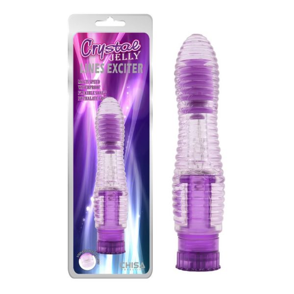 Dildo vibrador LinesExciter CrystalJelly CHISA CN-131820137