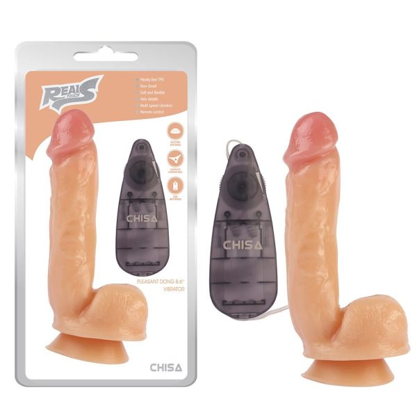 Dildo vibrador 21,8cm Gray RealBeats CHISA CN-101755600